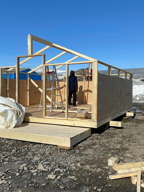 Framing a new cabin build